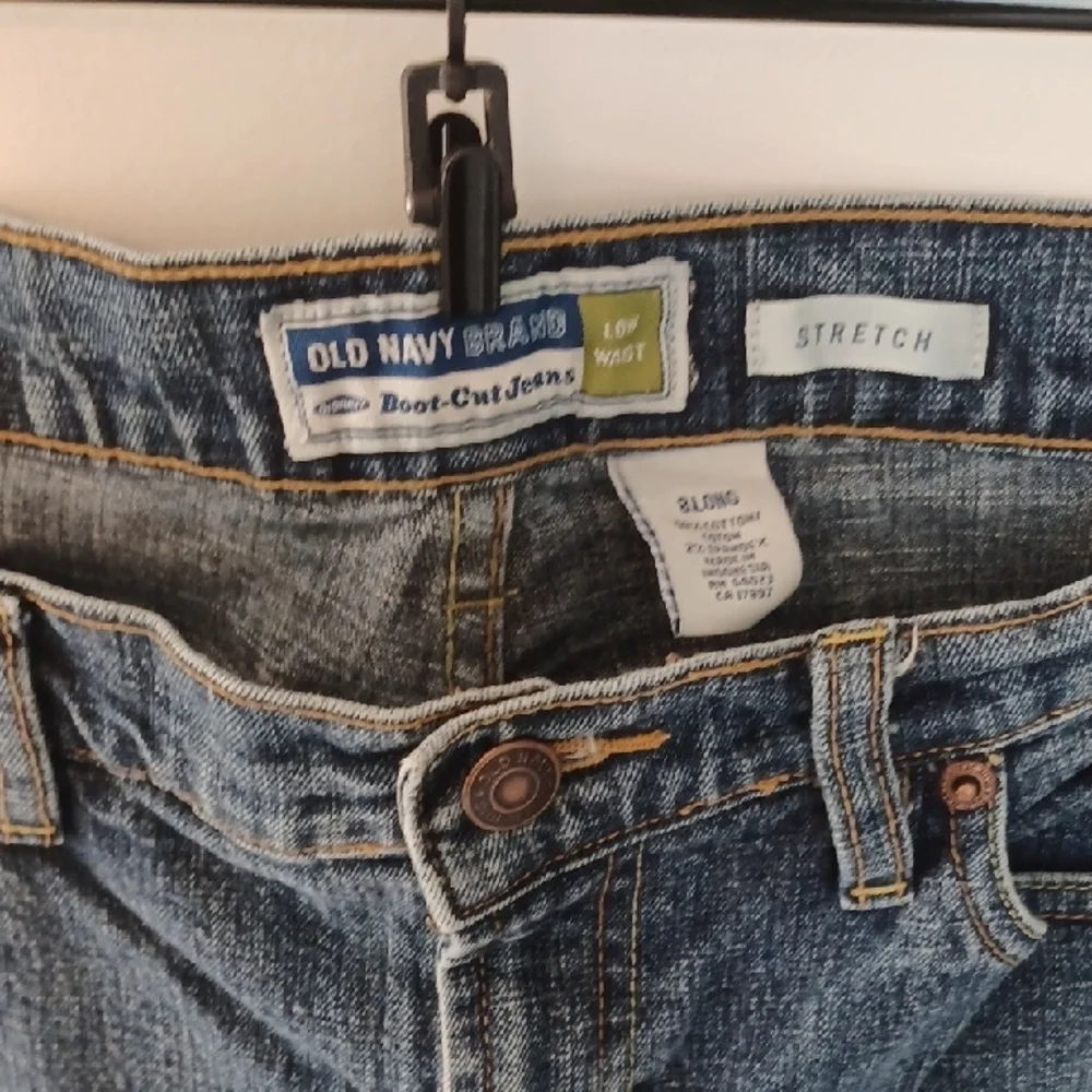 Old Navy Blue Straight Leg Jeans Timeless Style - Picture 2 of 7